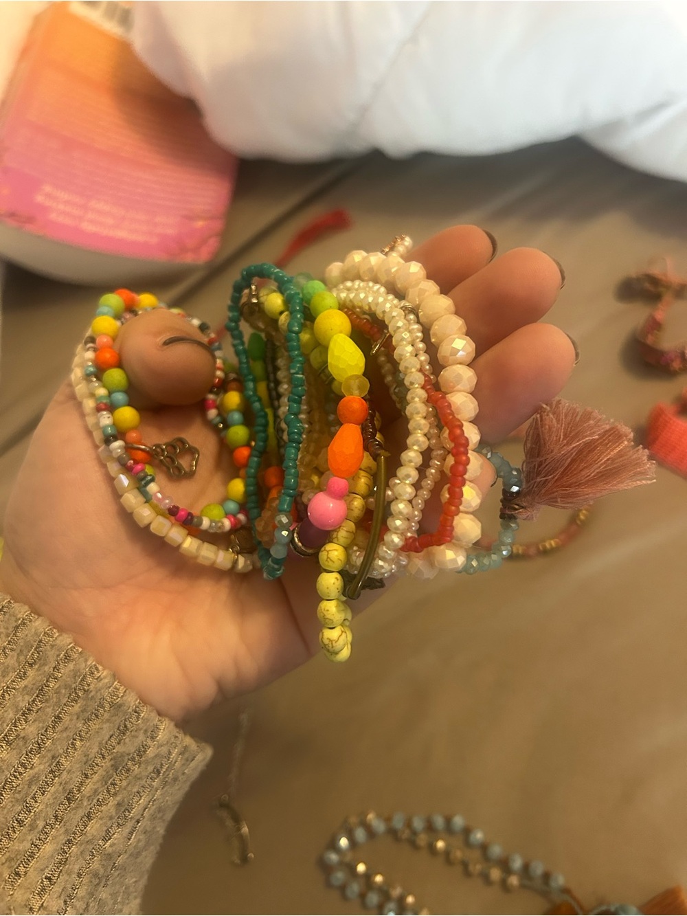 Multicolor Beaded Bracelet Set